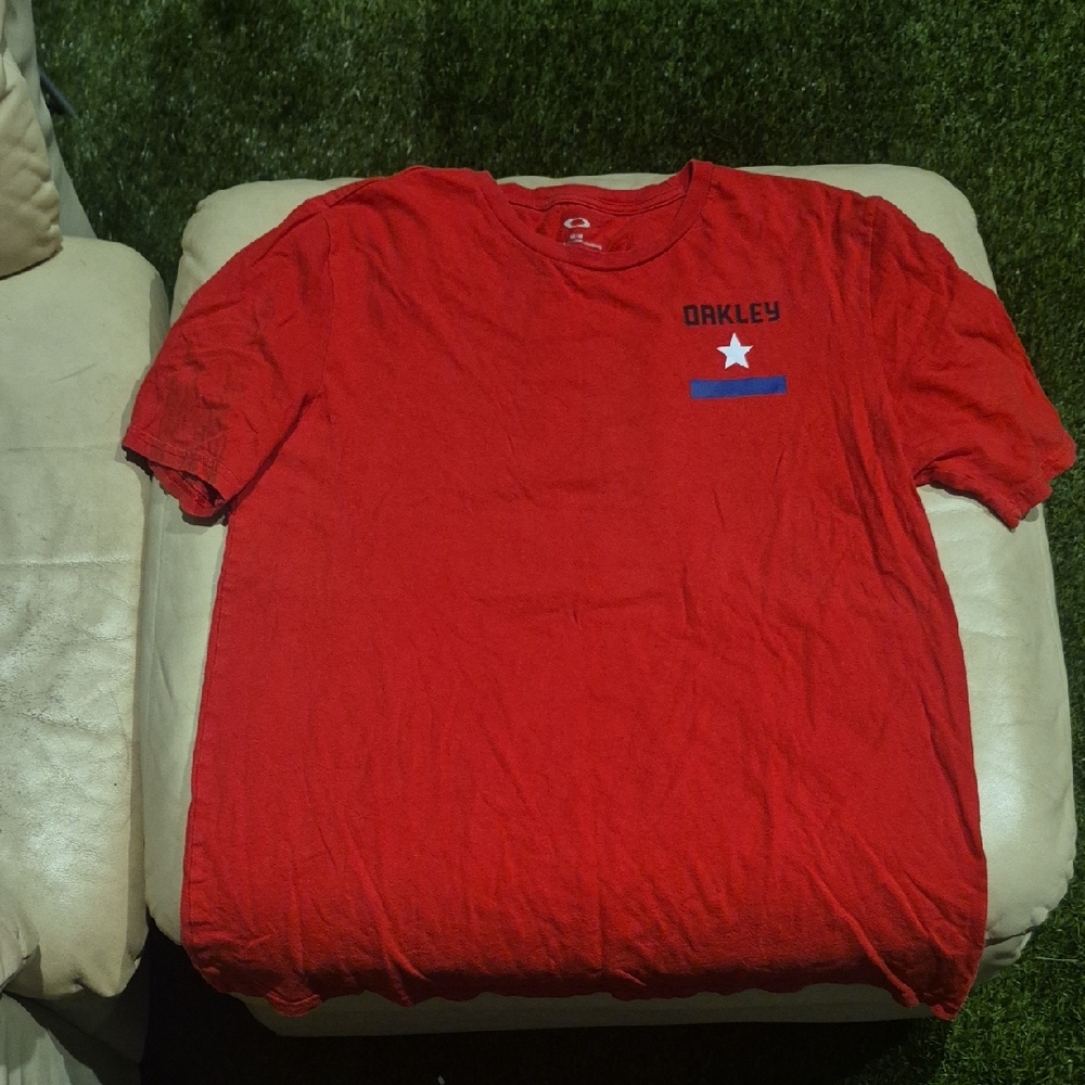 Oakley Bold Red Short Sleeve Tee